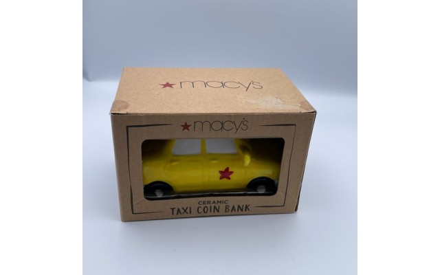 Macys Taxi Coin Bank, Yellow
