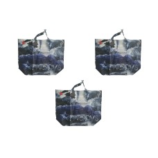 Macys X Oceancycle from Beach to Bag 1 Reusable Shopping Tote Bags Choose Style, Blue Black