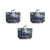 Set Of 3 Blue