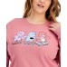  Womens Trendy Plus Size Care Bears Cotton Tops, Pink, 1X