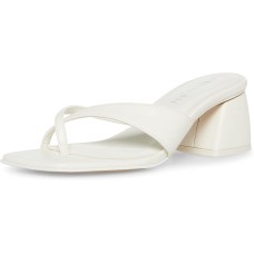 Madden Girl Women’s Cherrie Heeled Sandal, White Paris, 9.5