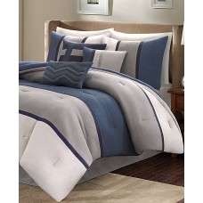 Madison Park Essentials Palisades 7-pc. Queen Comforter Set, Blue
