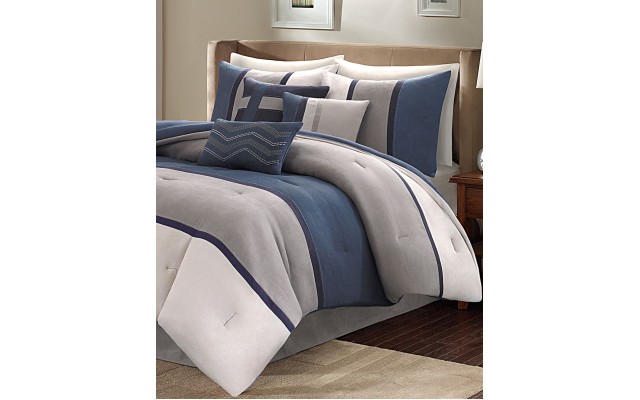  Essentials Palisades 7-pc. Queen Comforter Set, Blue