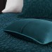  Harper Quilted Velvet 3-Pc. Coverlet Set, Full/Queen, Emerald