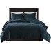  Harper Quilted Velvet 3-Pc. Coverlet Set, Full/Queen, Emerald