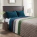  Harper Quilted Velvet 3-Pc. Coverlet Set, Full/Queen, Emerald