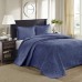  Quebec Quilted 3-Pc. Bedspread Set,  Queen, Navy
