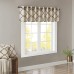 Saratoga Fretwork Printed Grommet Valance, 50″ x 18″, Khaki