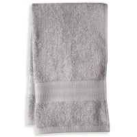 Mainstream International Inc. Cotton Solid 16″ x 26″ Hand Towel Bedding, Gray, 16 x 26