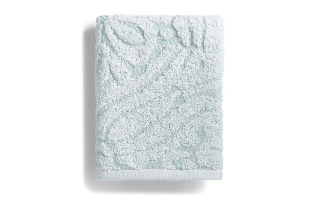  Inc. Sculpted Cotton Blend Jacquard Hand Towel, Blue, 16 x 26