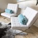  Villa Round Bolster Decorative Pillow, 18.5′ x 8′