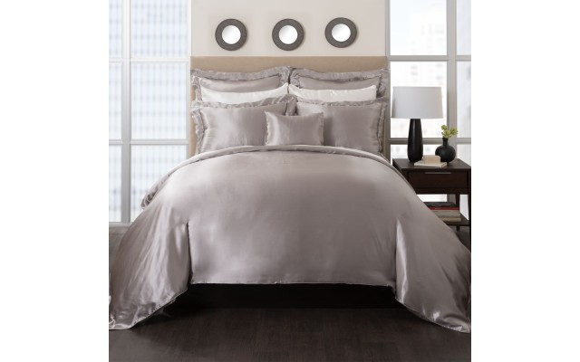  Charmeuse Duvet Cover, Queen, Champagne, Queen