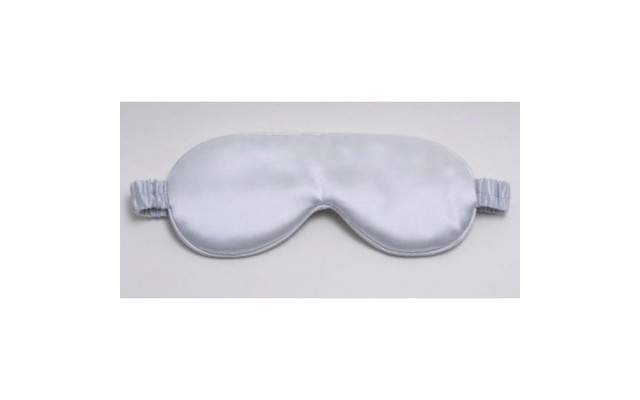  Silk Charmeuse Silk-Filled Sleep Mask, Grey
