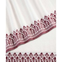 Martex Festive Frameborder Jacquard Redwhite Hand Towels
