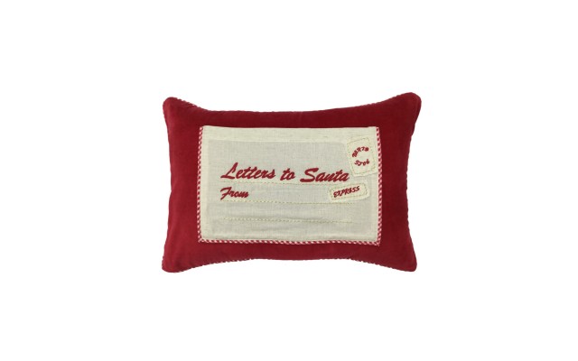  14″x20″ ‘Letters to Santa’ Decorative Pillow, Red