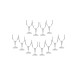  Collection Acrylic Wine Glass, Clear, Pack 12