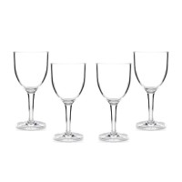 Martha Stewart Collection Acrylic Wine Glass, Clear, Pack 4