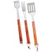  Collection Barbeque, 3-Pc Wood Handled Utensil Set