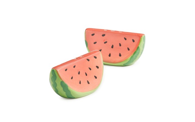  Bbq Figural Watermelon Salt & Pepper Shakers