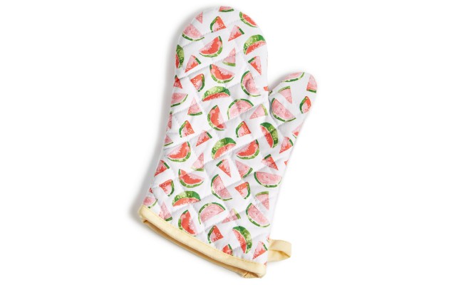 Bbq Watermelon-Print Oven Mit, Multi,13.63″ x 7.25″