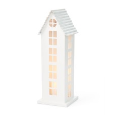 Martha Stewart Collection Birds and Berries 14.5″ Metal House Decor with Led Lights
