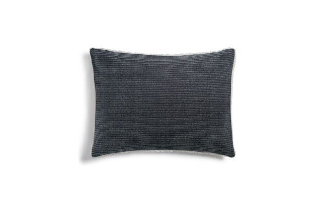  Chenille Sherpa King Sham,Charcoal,King