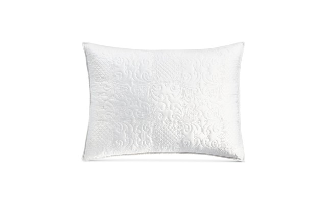  Embroidered Silky Satin Sham, Standard, 20″ x 26″