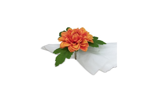  Exotic Escape Dahlia Napkin Rings, Set of 4