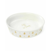 Martha Stewart Collection Holiday Pie Plate, Ivory/Yellow