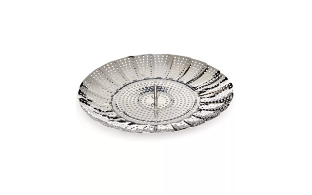  Vegetable Steamer, Silver, 11″x 6″