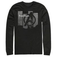 Marvel Mens Avengers Endgame Fearless Panel, Long Sleeve T-shirt, Medium