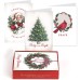  16-Count Boxed Assorted Christmas Cards, 4 each of 4 Different Designs, 6.25 x 4.62, Christmas Past
