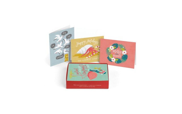  Coastal Assortment Holiday Set of 16 Boxed Cards