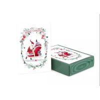 Masterpiece Studios Cute Santa Holiday Set of 18 Boxed Cards