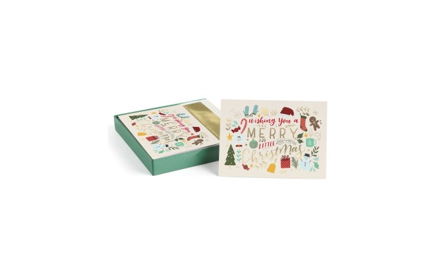  Elements of Christmas Holiday Set of 18 Boxed Cards