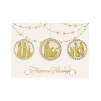 Masterpiece Studios Masterpiece Cards Nativity Ornaments Holiday Boxed Cards, 16 Cards and 16 Envelopes