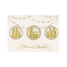 Masterpiece Studios Masterpiece Cards Nativity Ornaments Holiday Boxed Cards, 16 Cards and 16 Envelopes