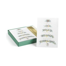 Masterpiece Studios Pine Bough Tree Holiday Set of 18 Boxed Cards