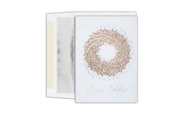  Wreath Holiday Set of 16 Boxed Cards