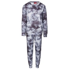 Matching Toddler, Little & Big Kids 2-Pc. Tie-Dyed Family Pajama Set, Gray, 4-5
