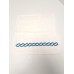 Matouk Classic Chain Basic Washcloth. Turquoise, 12x12