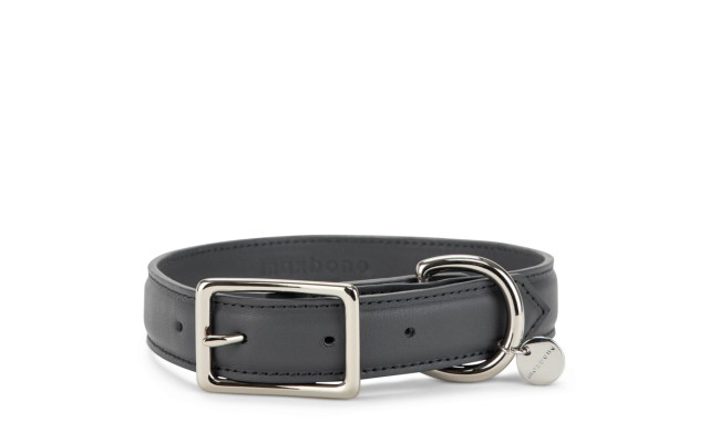 maxbone Coco Charcoal Dog Collar, Small