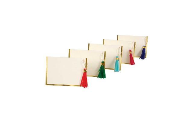  Tassel Placecards, Set of 10