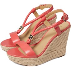 Michael Kors Annie Wedge Optic Sandal, Dahlia, 10 M