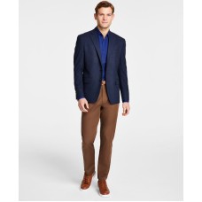 Michael Kors Men’s Classic Fit Check Sport Coat, Blue, 36S
