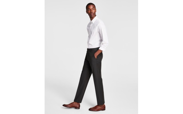  Men’s Classic Fit Cotton Stretch Performance Pants, Dark Olive, 40×30