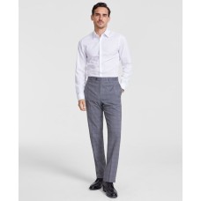 Michael Kors Men’s Classic Fit Fall Patterned Pants – Light Grey, 34×32