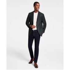 Michael Kors Men’s Classic Fit Herringbone Sport Coat, 42L, Green