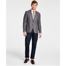 Michael Kors Men’s Classic Fit Wool Blend Sport Coats, Gray/Tan, 38S
