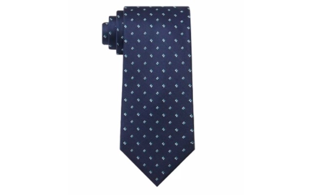  Men’s Classic Pip Neat Tie, Aqua